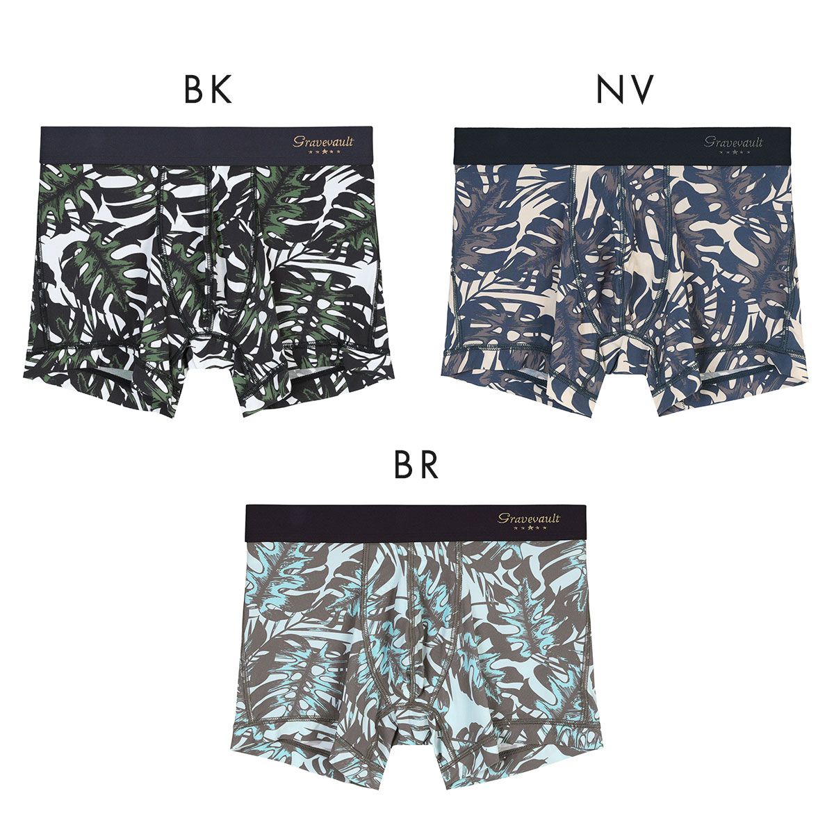 メール便】【新品】グレイブボールト monstera leaf ショートボクサー