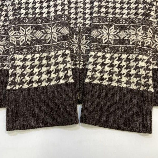 中古】NUMBER(N)INE 02aw ジョージ期 雪柄ジップアップカーディガン