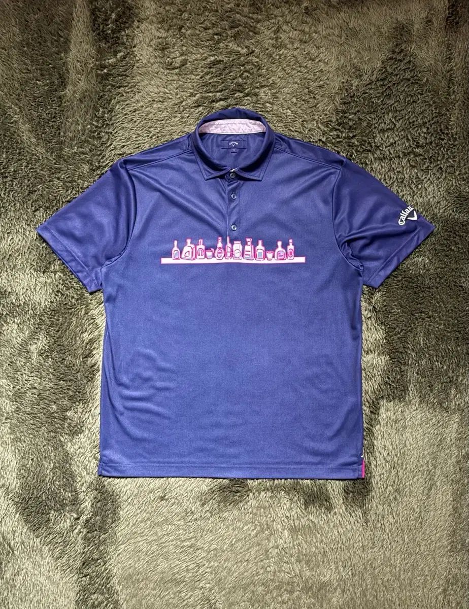L Callaway キャロウェイ ジャパン企画 ボトル グラフィック ポロ Tシャツ