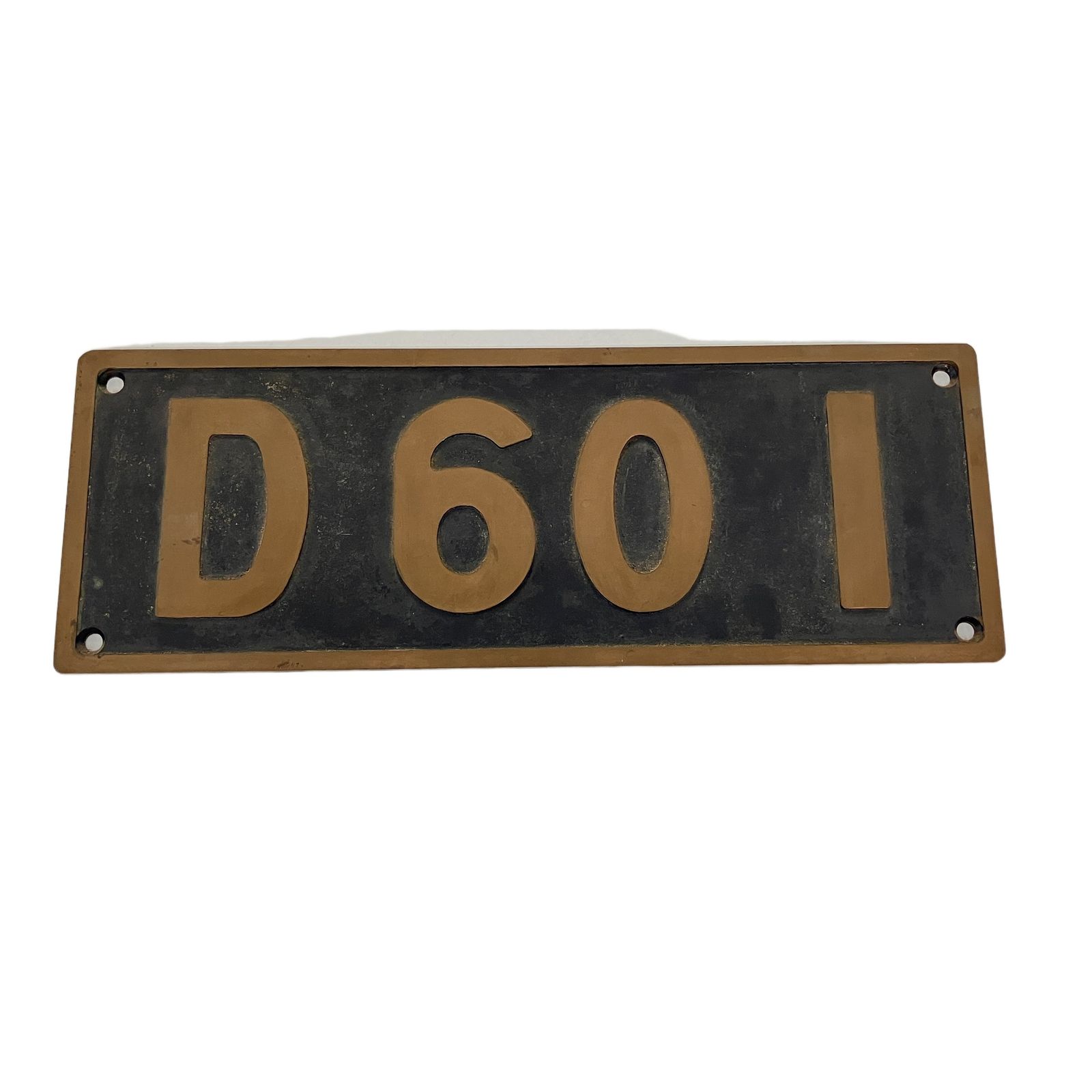 国鉄 D60 1 SL 蒸気機関車 1号機 ナンバープレート 番号板 車両部品