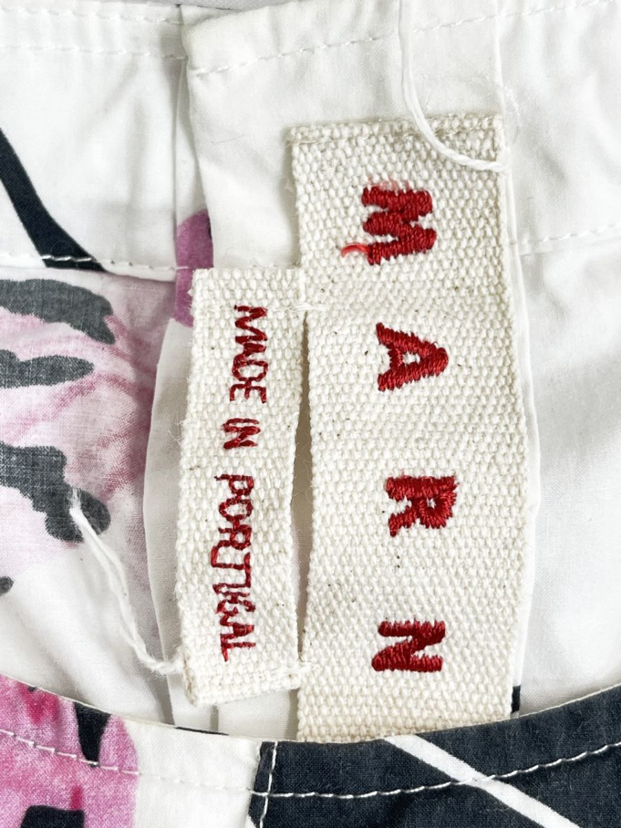 MARNI マルニ ボタニカルフラワー 長袖 シャツ size36/XS-S相当/白