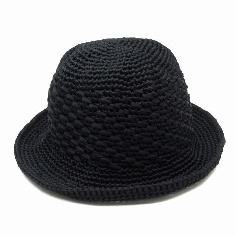 キジマタカユキ KIJIMATAKAYUKI POLY HAND KNIT BUCKET HAT ハンド