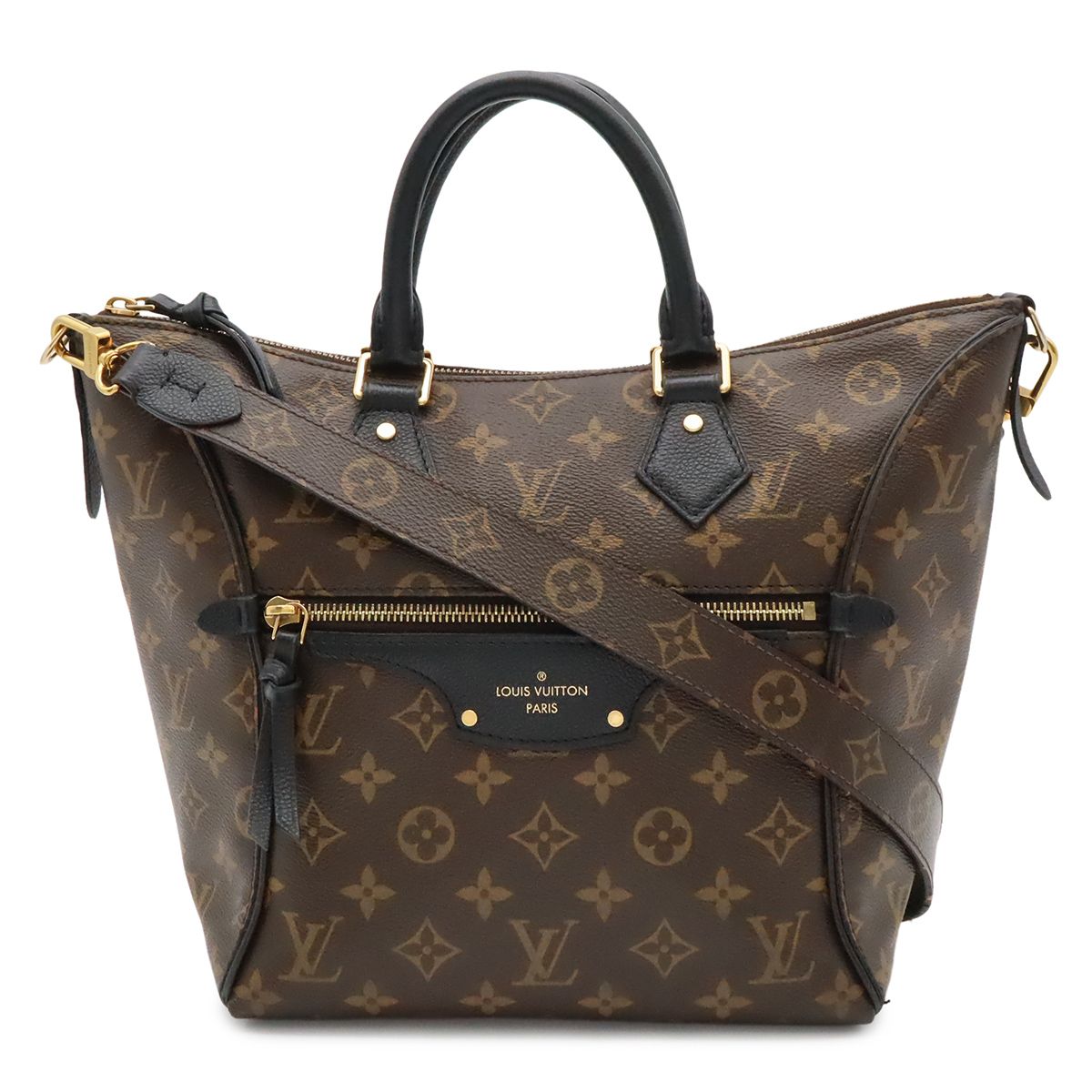 LOUIS VUITTON ルイ ヴィトン モノグラム トゥルネルPM ハンドバッグ 2WAY ショルダーバッグ 肩掛け レザー ノワール 黒 ブラック M44057