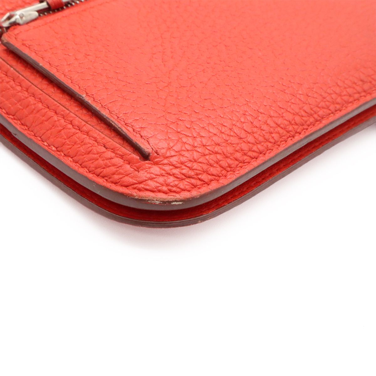 HERMES エルメス ドゴンレクトヴェルソ ドゴンロング 2つ折長財布 二つ折り長財布 レザー ブルー系 シルバー金具 D刻印 HERMES エルメス ドゴンレクトヴェルソ ドゴンロング 2つ折長財布 二