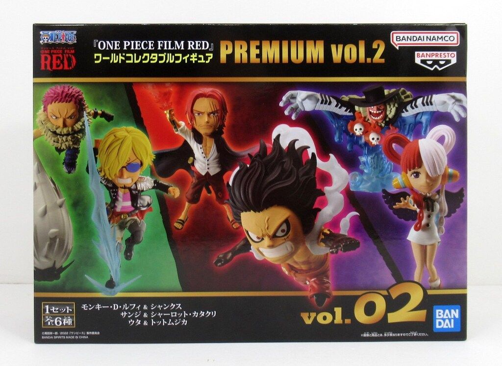 BANDAI SPIRITS WCF ワンピース ONE PIECE FILM RED PREMIUM vol.2