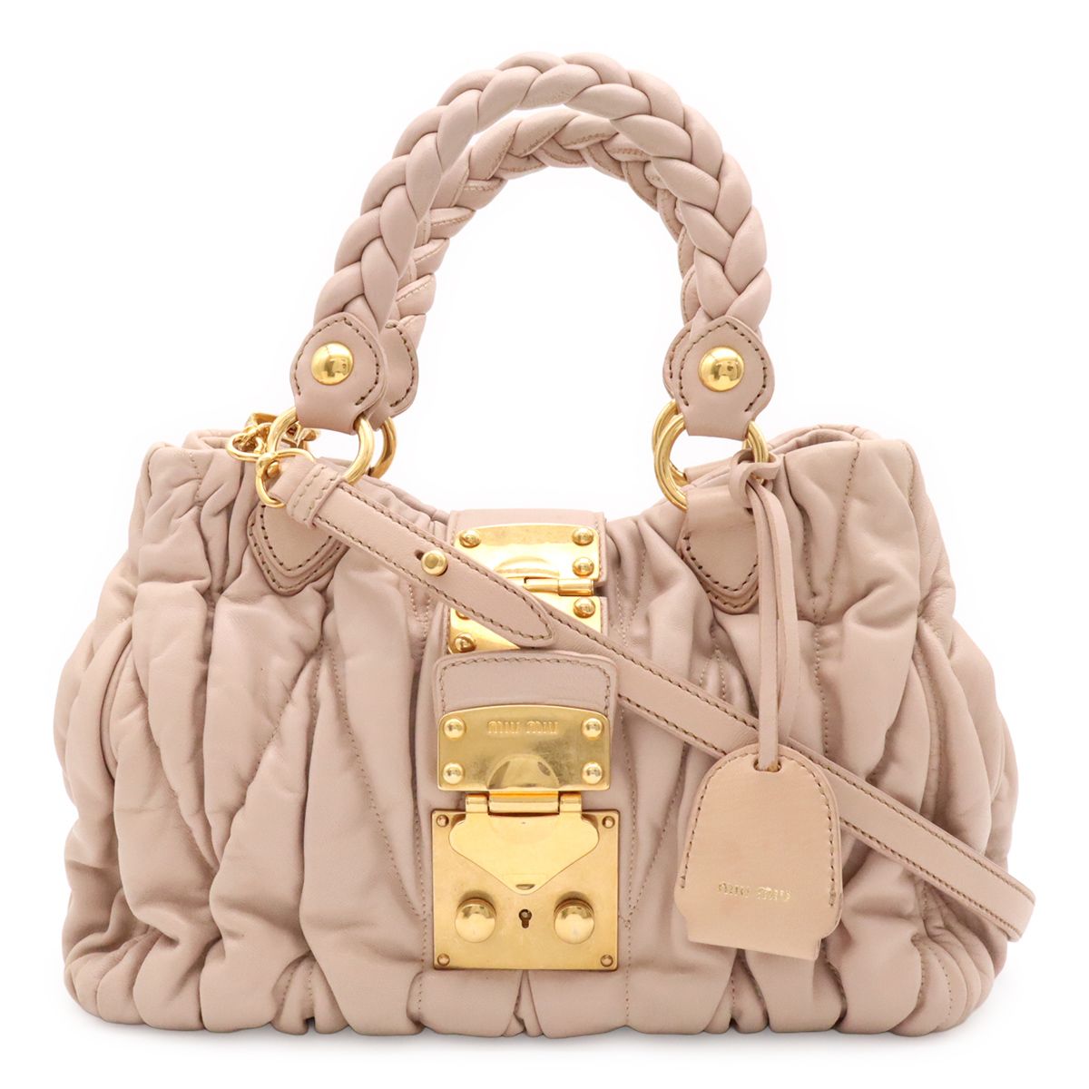 Miu Miu ミュウ ミュウ ミュウミュウ マテラッセ ギャザー