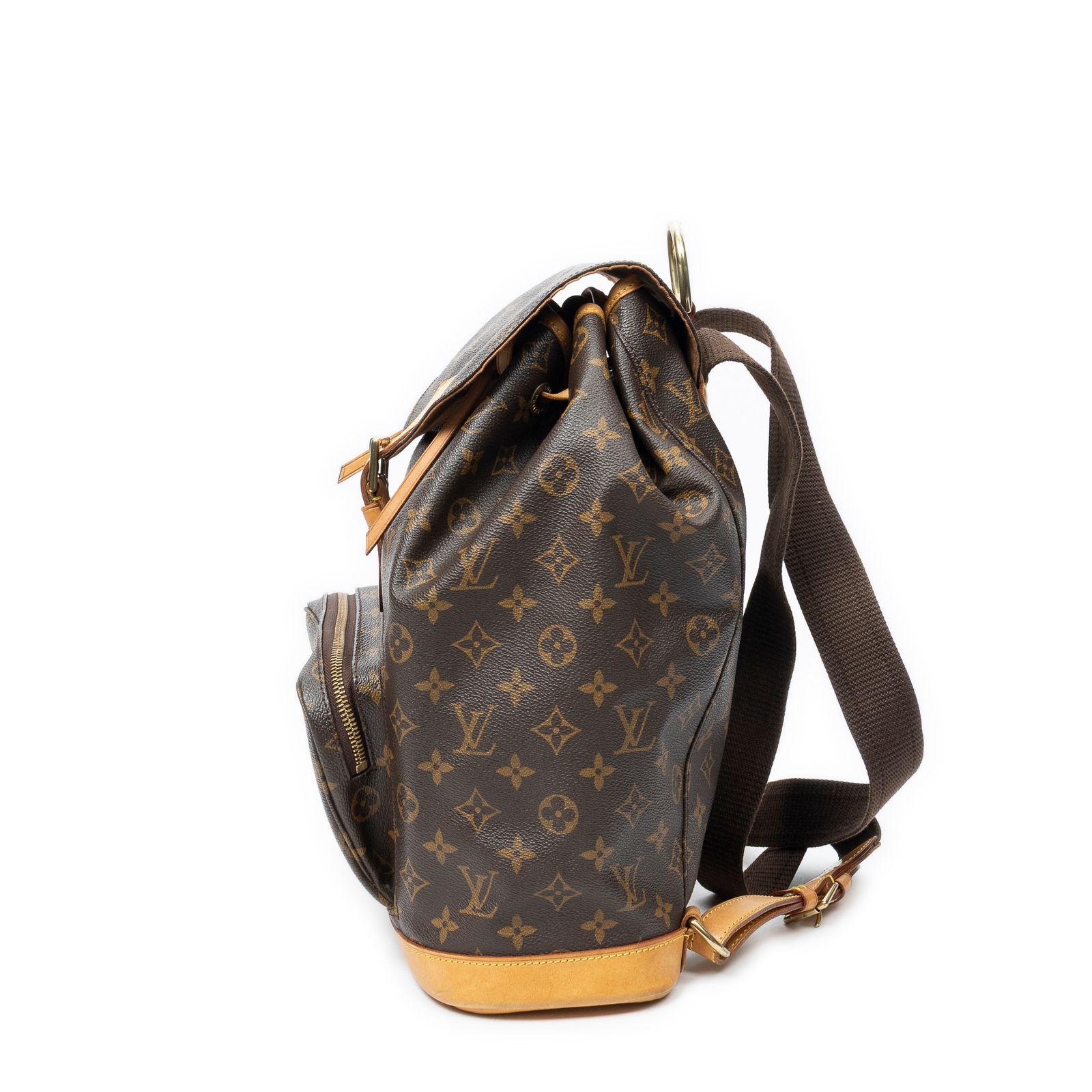 [中古] LOUIS VUITTON ルイヴィトンモンスリー茶色モノグラムキャンバスAB