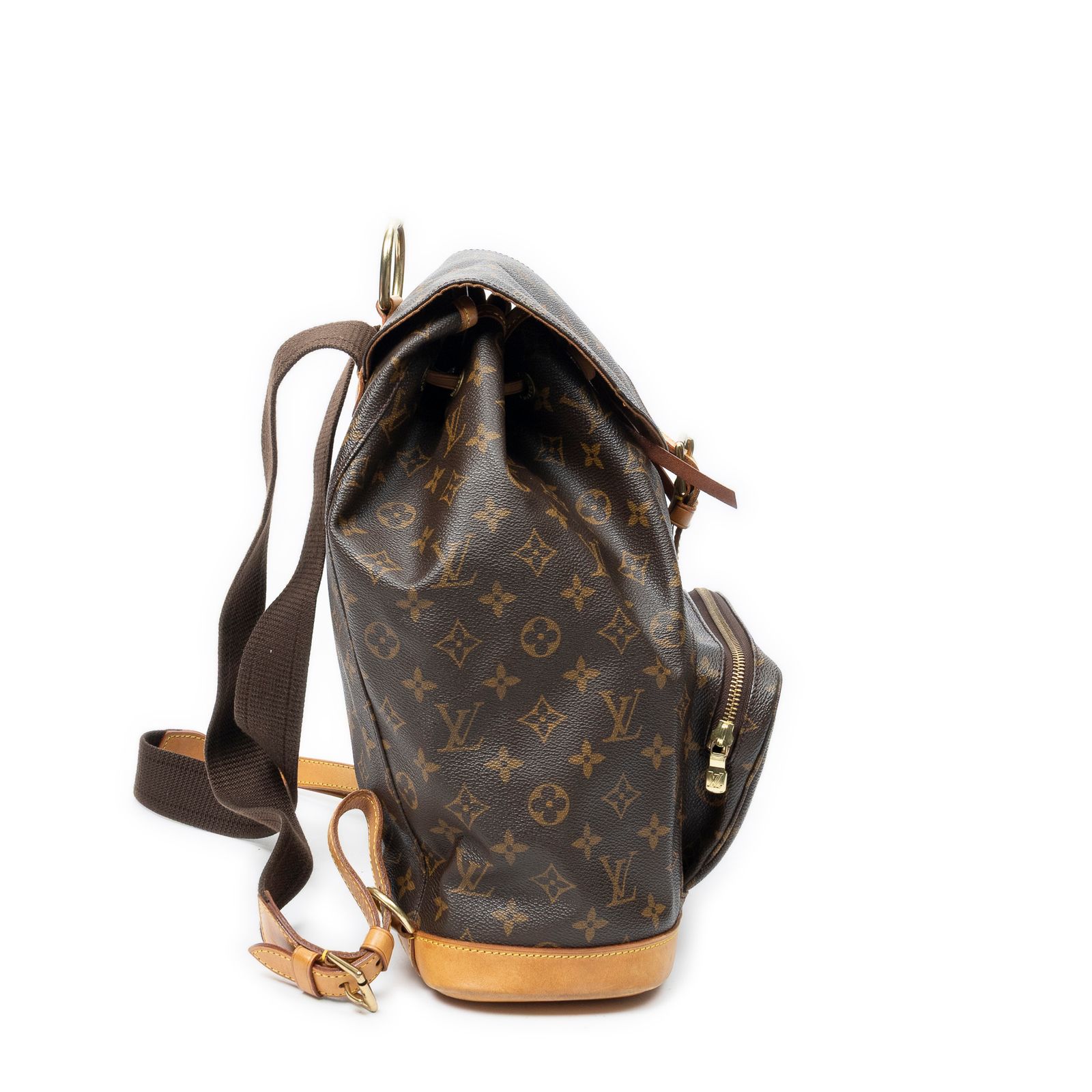 [中古] LOUIS VUITTON ルイヴィトンモンスリー茶色モノグラムキャンバスAB
