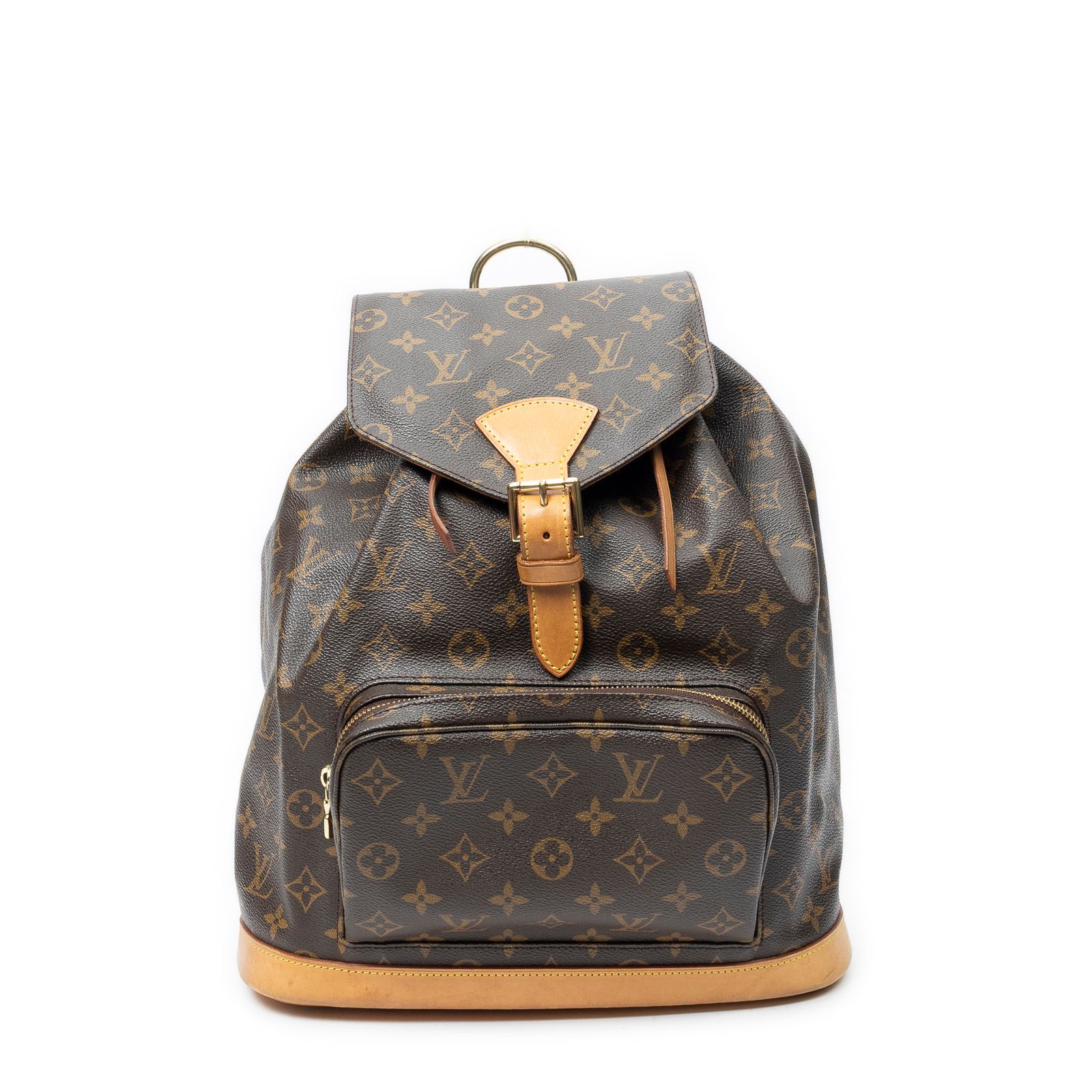 [中古] LOUIS VUITTON ルイヴィトンモンスリー茶色モノグラムキャンバスAB