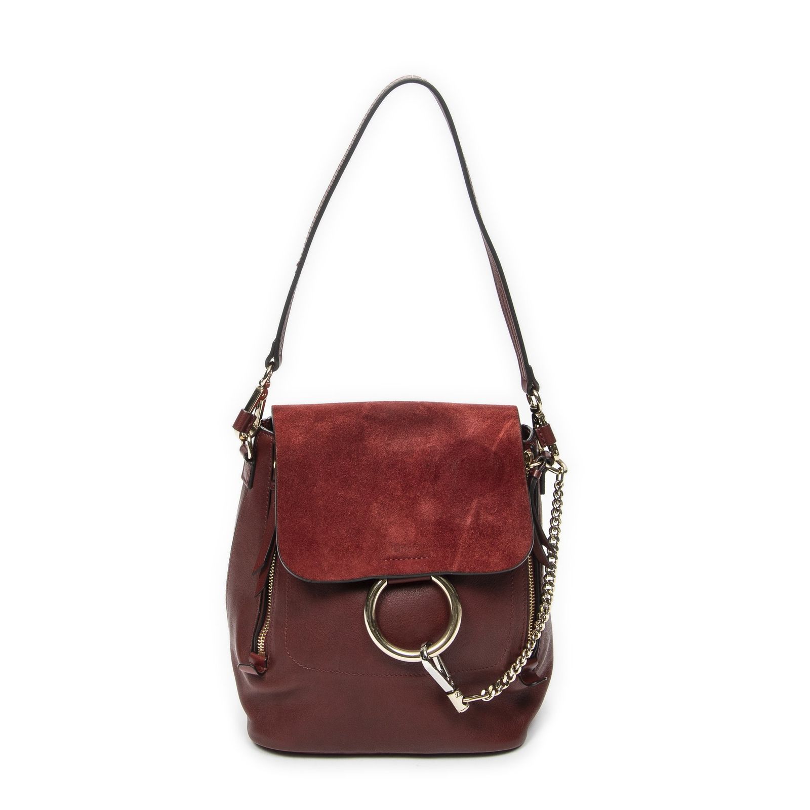 [中古] CHLOE クロエスモール Faye バックパックマルーンカーフスキンレザーA 47,580円