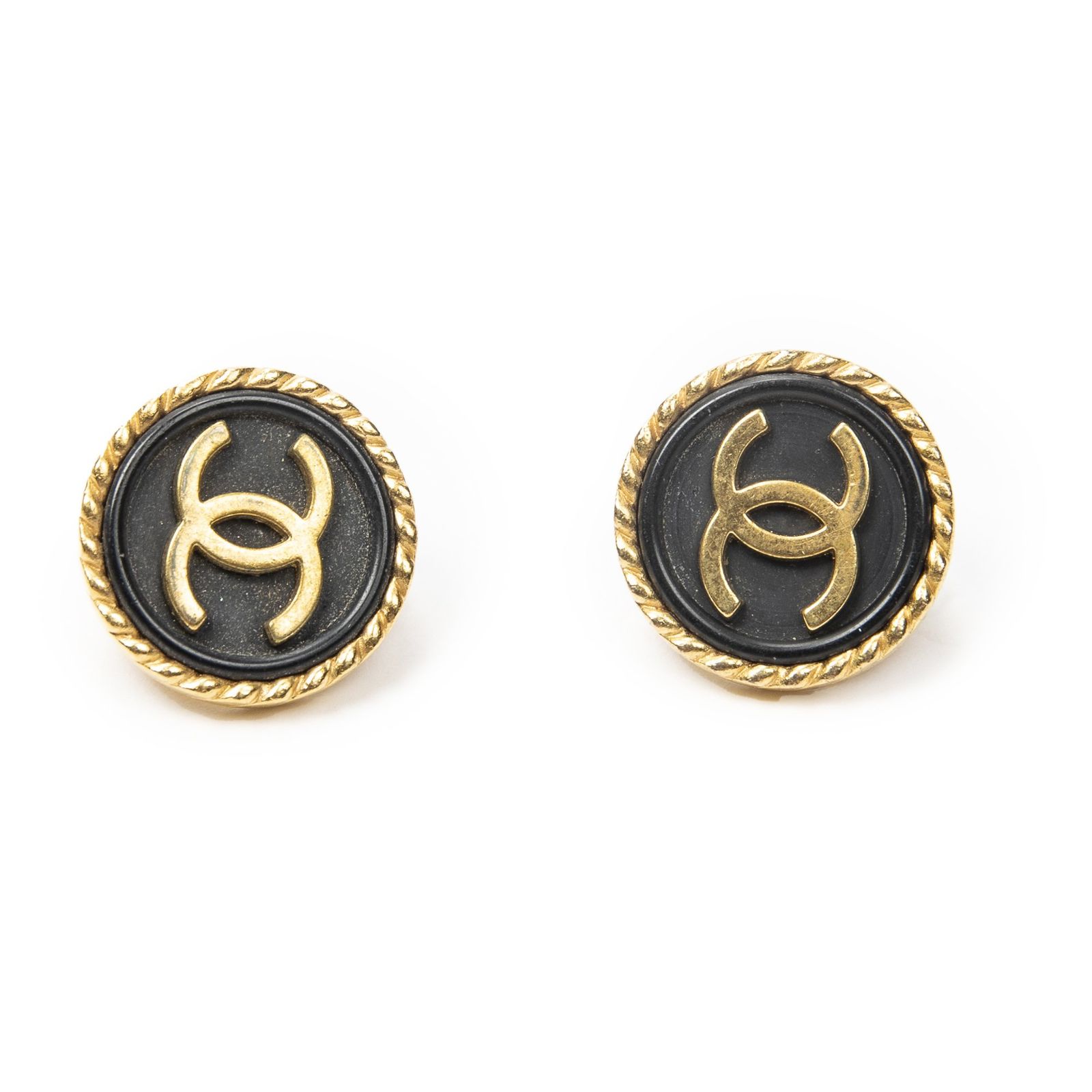 [中古] CHANEL シャネルココマーク クリップタイプ イヤリングブラック/ゴールド金メッキA