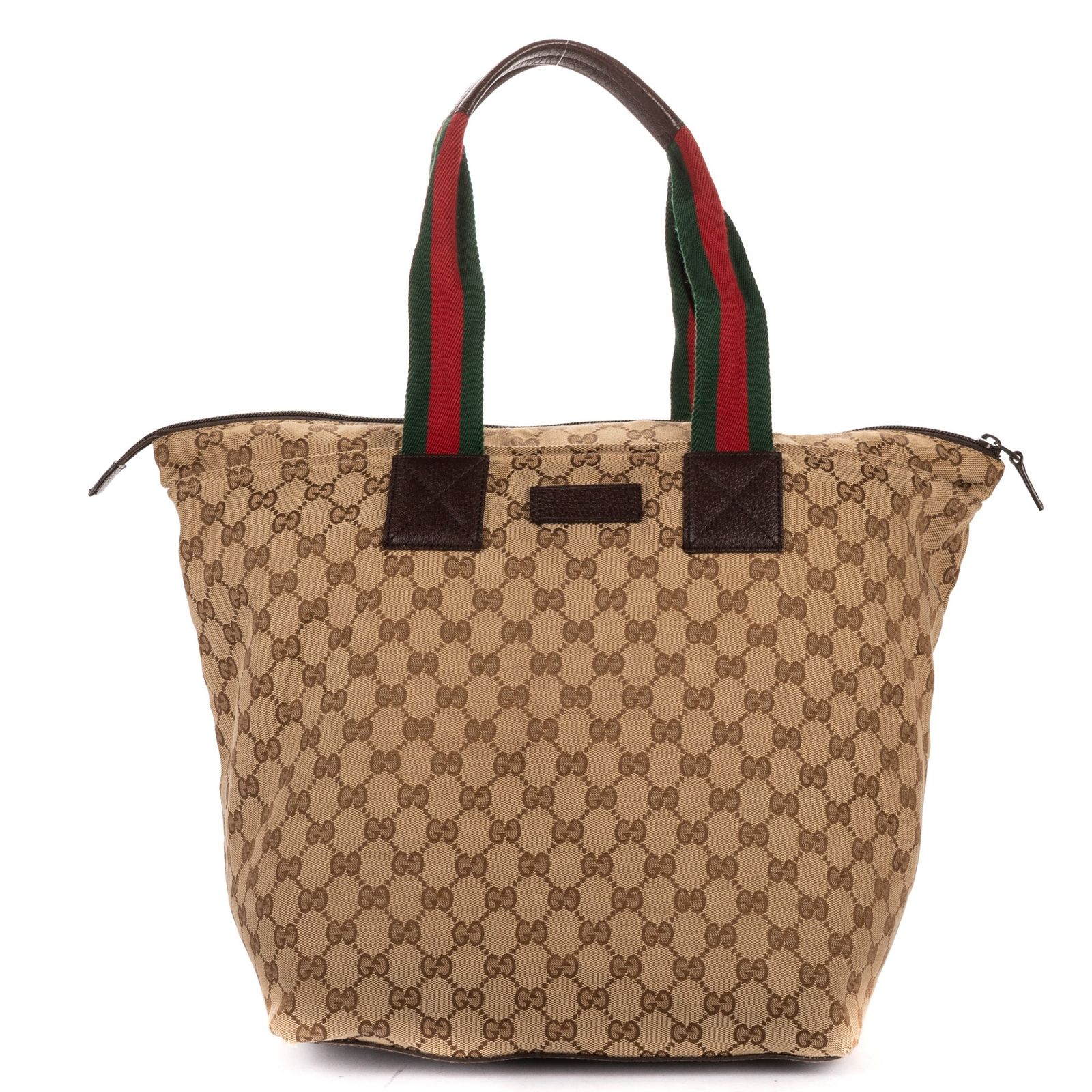 中古] GUCCI グッチGGトートバッグベージュ/ダークブラウンGG
