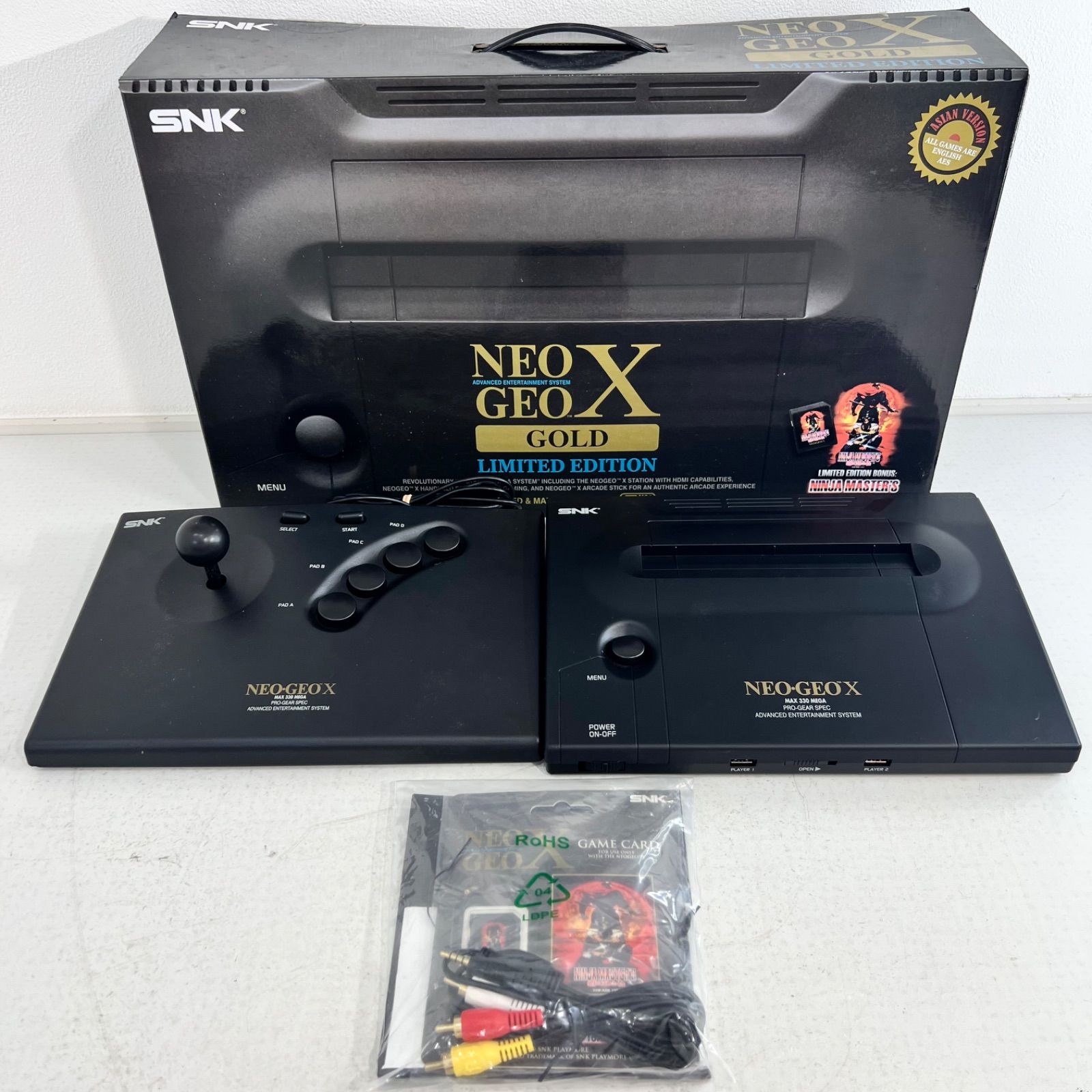 【ジャンク】NEOGEO X Gold LIMITED EDITION ネオジオ NEOGEOX 100メガショック ゲーム 限定 動作未確認