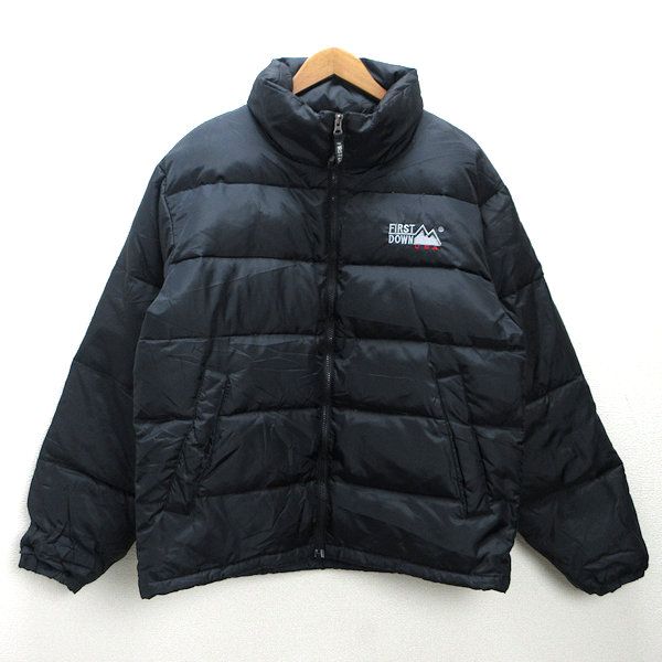 d□ファーストダウン/FIRST DOWN ダウンジャケット JKT【M】黒/MENS/73