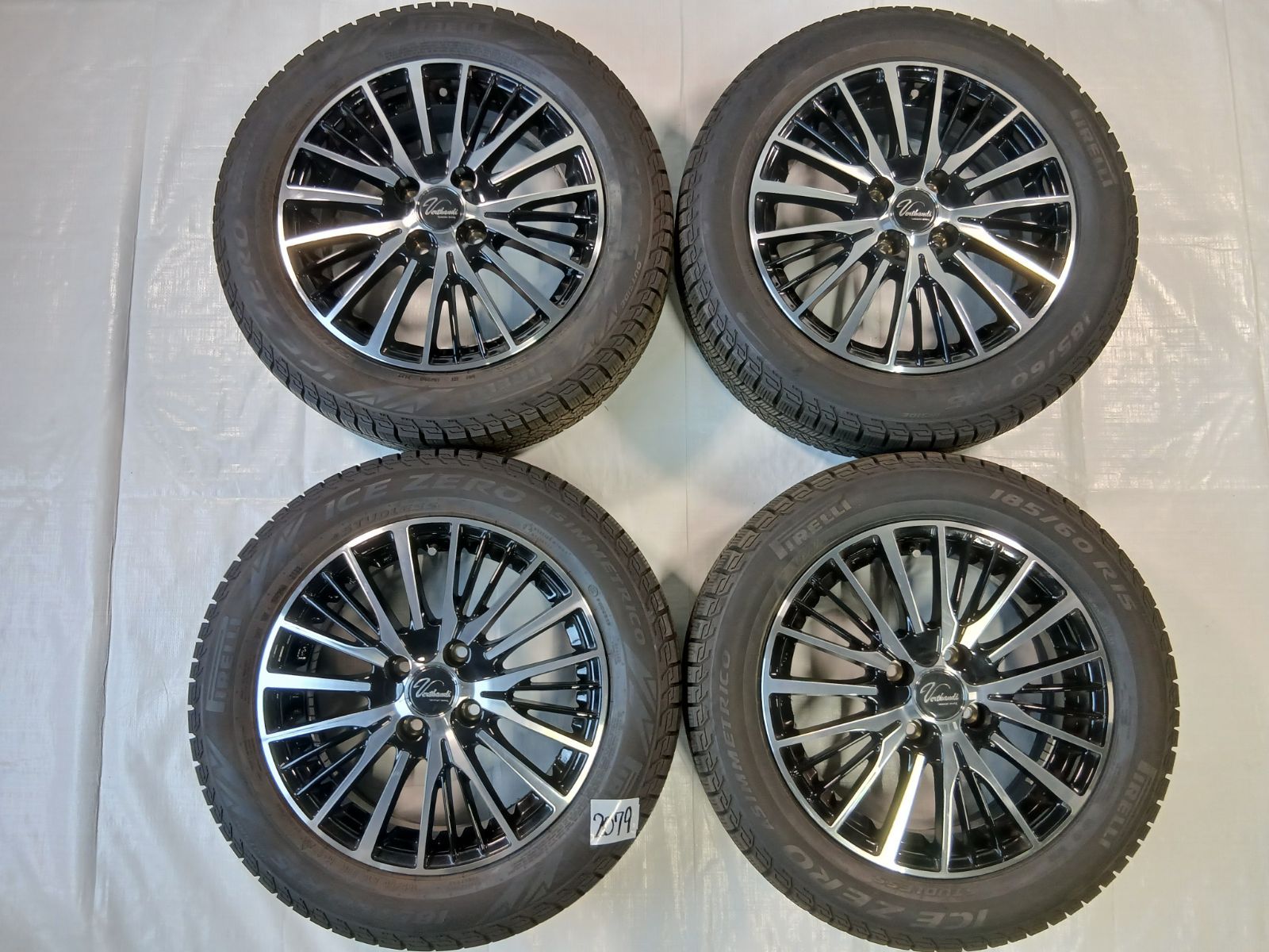 美品』ピレリスタッドレス 185/60R15 15インチ アルミホイール