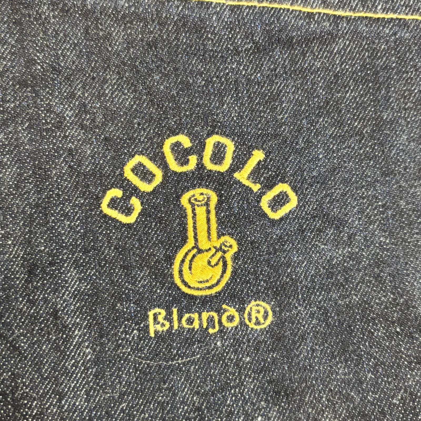 COCOLO BLAND ココロブランド デニム ジーンズ 刺繍ロゴ インディゴ 38