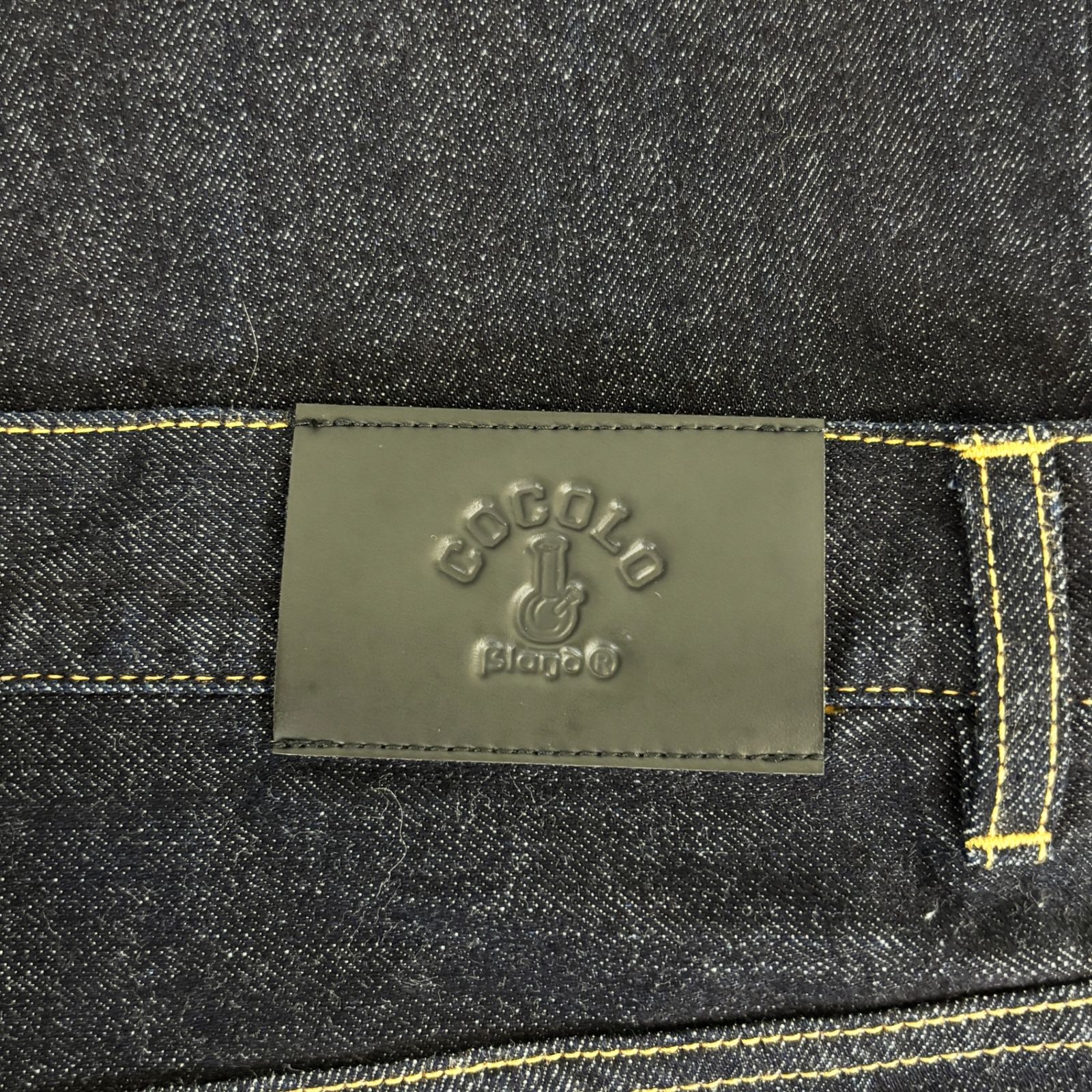 COCOLO BLAND ココロブランド デニム ジーンズ 刺繍ロゴ インディゴ 38