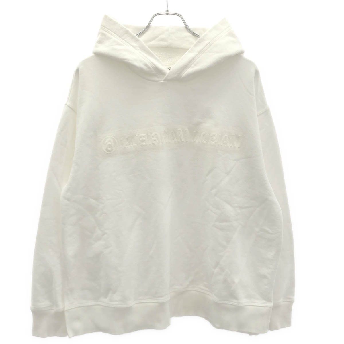 MM6 Maison Margiela / エムエムシックスメゾンマルジェラ | 2020SS | バックロゴ サイドスリット パーカー | S | ホワイト | レディース MM6 Maison Margiela エムエムシックス メゾン マルジェラ サイド