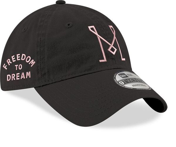 ニューエラ メンズ アクセサリー 帽子 ジャージー New Era Inter Miami CF 2023 Away Jersey Hook 9Twenty Adjustable Hat NoColo