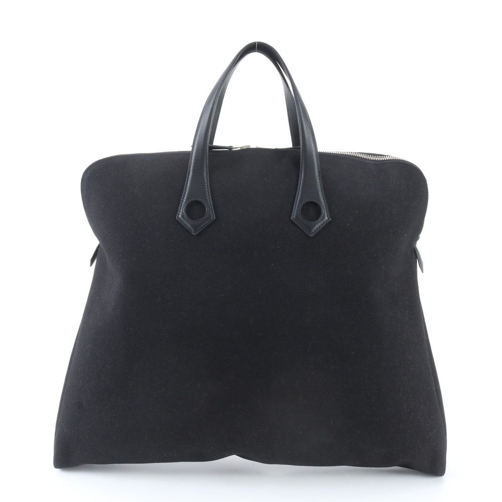 美品 エルメス □I 刻印 サック イブー MM レザー キャンバス トート