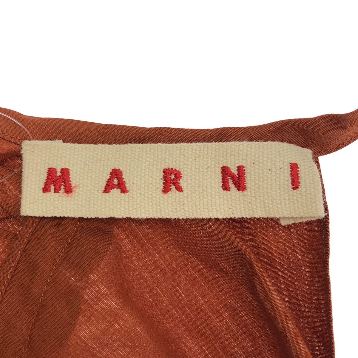 MARNI マルニ 22SS コットンポプリンギャザーショルダープルオーバー