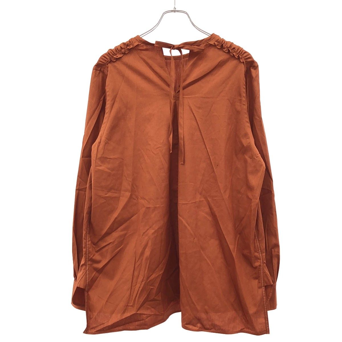 MARNI マルニ 22SS コットンポプリンギャザーショルダープルオーバー