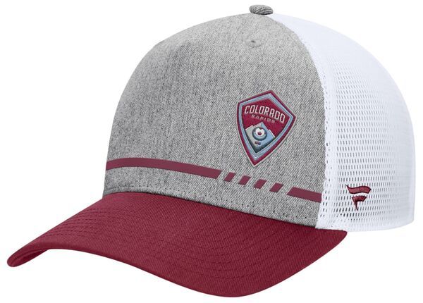 ファナティクス メンズ アクセサリー 帽子 Fanatics MLS Adult Colorado Rapids Low Block Grey Trucker Adjustable Hat NoCol