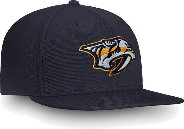ファナティクス レディース アクセサリー 帽子 ロゴ Fanatics NHL Adult Nashville Predators Core Logo Blue Snapback Adjustable