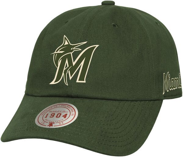 ミッチェルネス レディース アクセサリー 帽子 Mitchell Ness Adult Miami Marlins Green Off Strapback Hat NoColor グリーン