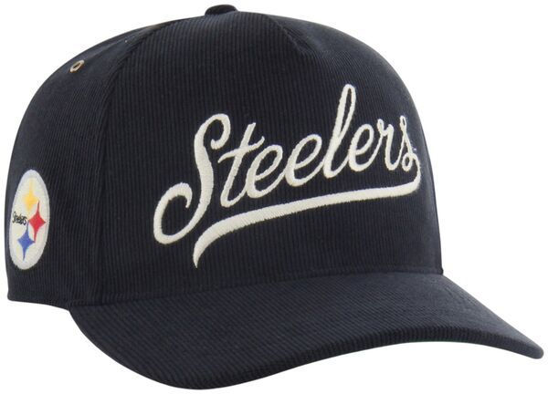 フォーティーセブン メンズ アクセサリー 帽子 Tシャツ 47 Adult Pittsburgh Steelers Black Golden Age Hitch Adjustable Hat NoCo