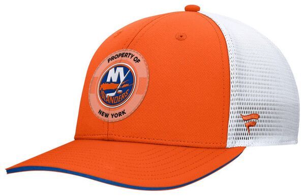 ファナティクス メンズ アクセサリー 帽子 Fanatics NHL Adult New York Islanders Orange Structured Adjustable Hat NoColor