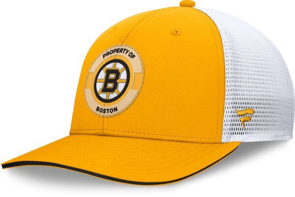 ファナティクス レディース アクセサリー 帽子 Fanatics NHL Adult Boston Bruins Yellow Structured Adjustable Hat NoColor イエ