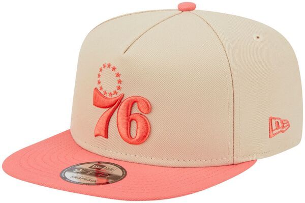 ニューエラ レディース アクセサリー 帽子 New Eradult Philadelphia 76ers Tan Two Tone 9Fifty AFrame Adjustable Hat NoCol