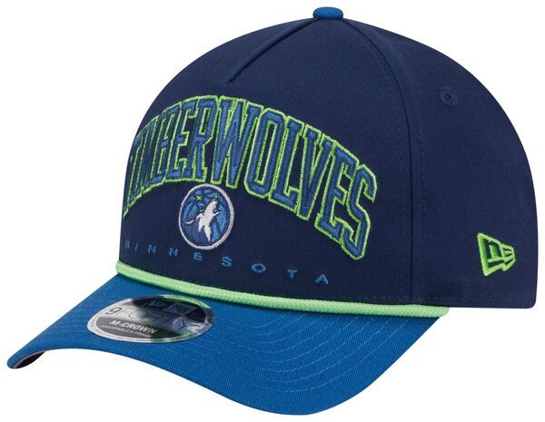 ニューエラ メンズ アクセサリー 帽子 New Eradult Minnesota Timberwolves Navy Arch Rope 9Forty MCrown AFrame Adjustabl
