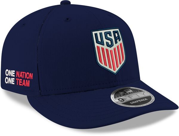 ニューエラ レディース アクセサリー 帽子 New Eradult USMNT 9Fifty Low Profile Navy Adjustable Hat NoColor ネイビー