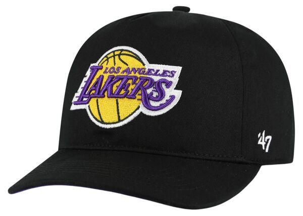 フォーティーセブン レディース アクセサリー 帽子 ロゴ 47 Adult Los Angeles Lakers Black Logo Hitch Adjustable Hat NoColor ブラッ