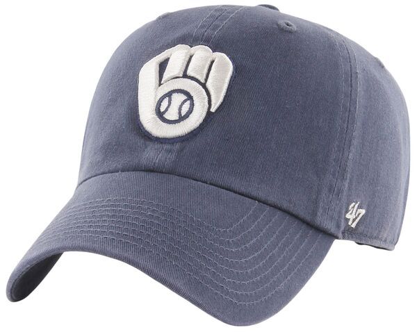 フォーティーセブン メンズ アクセサリー 帽子 47 Adult Milwaukee Brewers Navy Clean Up Adjustable Hat NoColor ネイビー