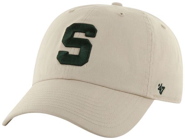フォーティーセブン レディース アクセサリー 帽子 ロゴ 47 Adult Michigan State Spartans Natural TC Fashion Logo Clean Up Adjus