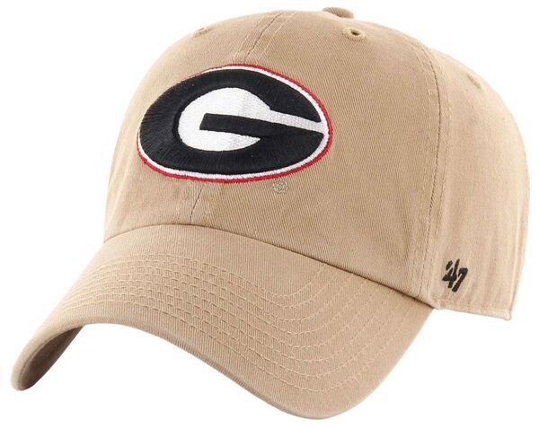 フォーティーセブン メンズ アクセサリー 帽子 47 Mens Georgia Bulldogs Khaki Clean Up Adjustable Hat NoColor カーキ