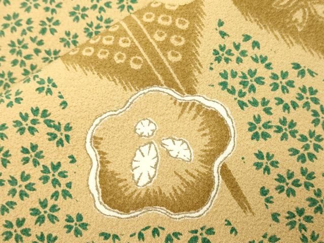 平和屋着物○九寸名古屋帯 矢羽花文 金彩 正絹 逸品 CABK8451dy - メルカリ