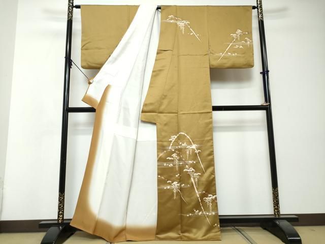 平和屋着物○訪問着 草花文 金彩 正絹 逸品 DABI2838ud - メルカリ