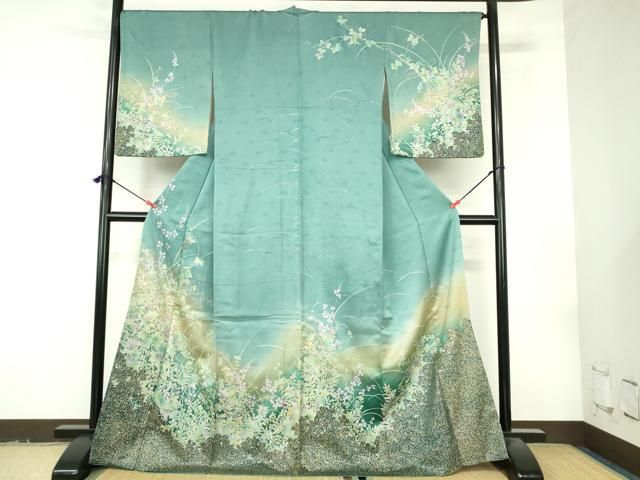 訪問着 暈し染め 草花文様 金彩　袷 4点セット 平和屋着物○訪問着 草花 暈し染め 金彩 正絹 逸品 DABI5284op - メルカリ