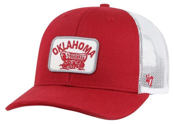 フォーティーセブン メンズ アクセサリー 帽子 47 Mens Oklahoma Sooners Red Novak Trucker Adjustable Hat NoColor レッド