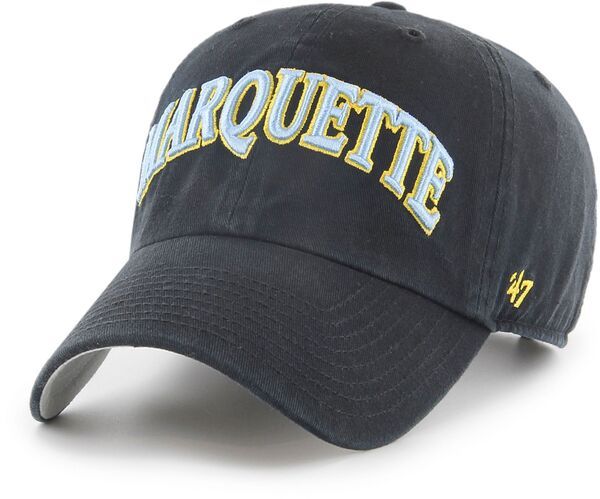 フォーティーセブン レディース アクセサリー 帽子 47 Adult Marquette Golden Eagles Black Clean Up Adjustable Hat NoColor ブラッ