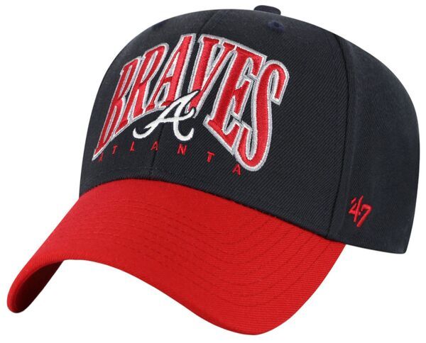 フォーティーセブン レディース アクセサリー 帽子 47 Adult Atlanta Braves Navy Drawbridge MVP Adjustable Hat NoColor ネイビー