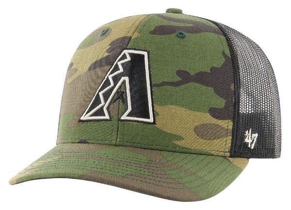 フォーティーセブン メンズ アクセサリー 帽子 47 Mens Arizona Diamondbacks Camo Trucker Hat NoColor