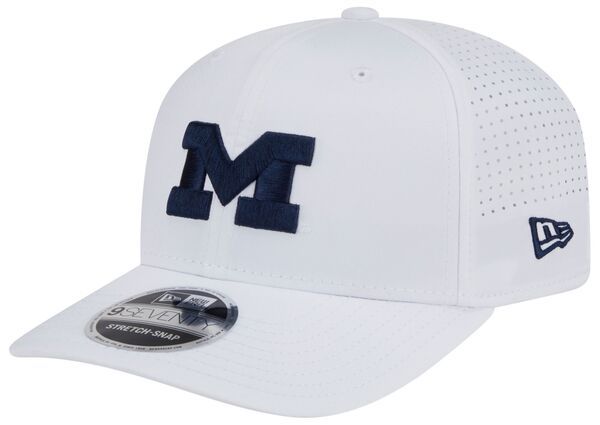 ニューエラ レディース アクセサリー 帽子 New Eradult Michigan Wolverines White Performance 9Seventy Adjustable StretchS