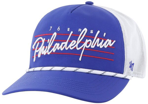 フォーティーセブン メンズ アクセサリー 帽子 ダウン 47 Adult Philadelphia 76ers Blue Brrr Downburst Hitch Adjustable Hat NoC
