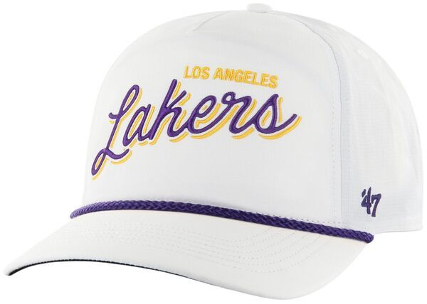 フォーティーセブン メンズ アクセサリー 帽子 リラックスフィット 47 Adult Los Angeles Lakers White Wordmark Brrr Fairway Relaxed Fi