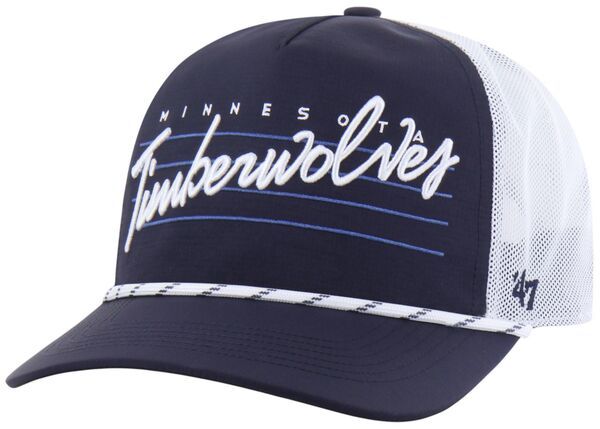 フォーティーセブン メンズ アクセサリー 帽子 ダウン 47 Adult Minnesota Timberwolves Navy Brrr Downburst Hitch Adjustable Hat